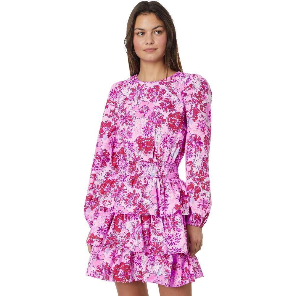 Lilly Pulitzer Women's Khloey Smocked A-Line Cotton Dress Size 2 NWOT - Picture 3 of 14